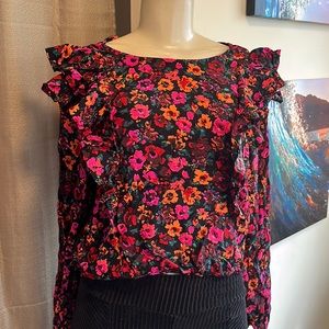 Wild Fable Tops | Wild Fable 2x Multicolor Floral Print Ruffle